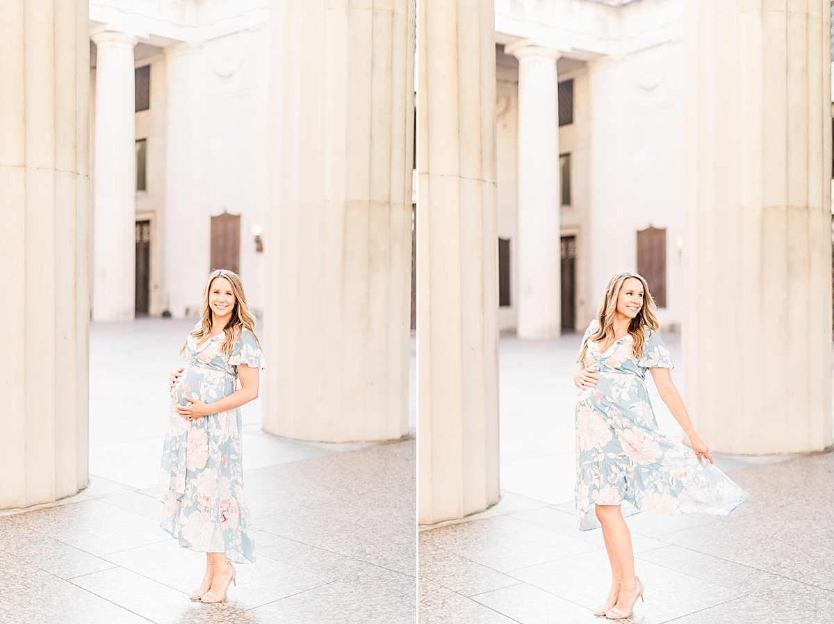 Nashville Maternity Portraits, Downtown Nashville, Nashville Maternity Photographer, Nashville Portrait Photographer, Destination Portrait Photographer, Summer Maternity Session