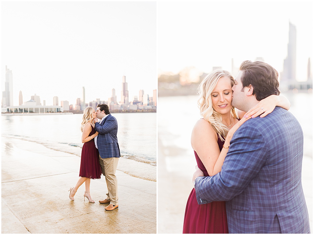 Chicago waterfront Engagement Session by Catherine Rhodes Photography